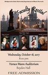 Faculty Recital with Guest Artists (October 18, 2017) by Miguel Perez-Espejo Cárdenas, Hyun Ji Kwon, Hsin-Lin Tsai, Hye Min Choi, and Michelle LaCourse